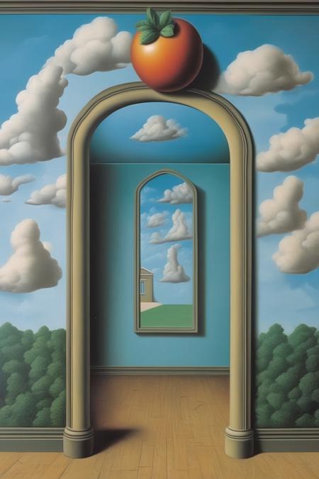00300-3699027706-_lora_Rene Magritte Style_1_Rene Magritte Style - Create a trompe l'oeil design in the style of René Magritte, the famous Belgia.png